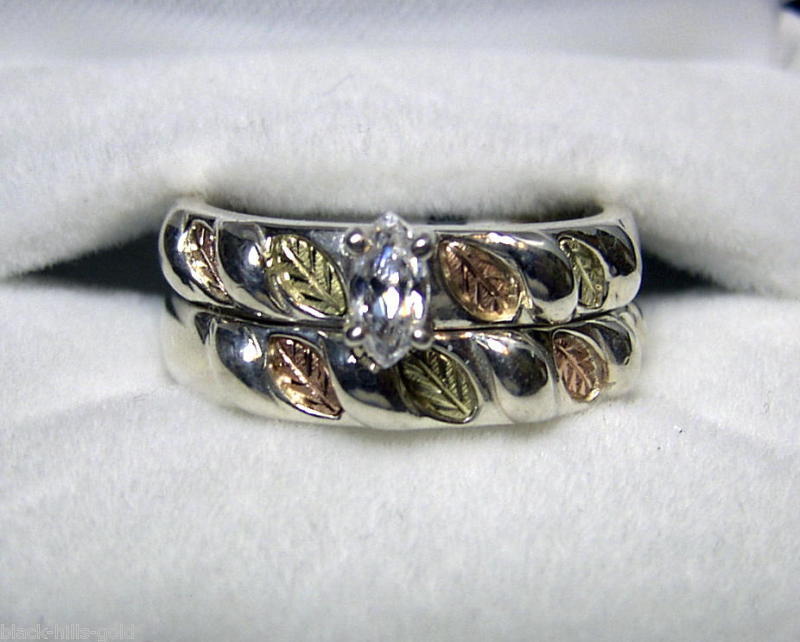 Black Hills Gold Wedding Ring Set eBay