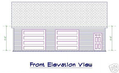 Gs012 24x36 2 Car Garage Loft Design Plans Blueprints On Popscreen