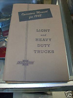 owners manual for chevrolet trucks