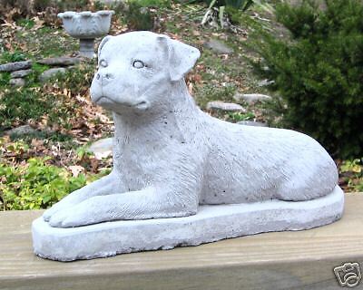 CONCRETE ROTTWEILER DOG STATUE / MONUMENT