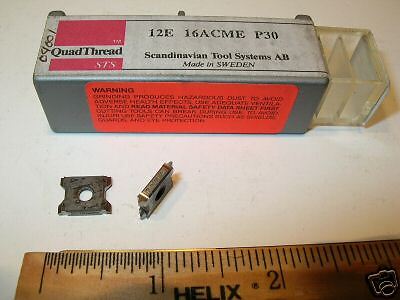 STS   QUAD THREAD CARBIDE INSERTS 12E 16ACME  