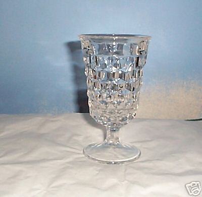 AMERICAN PATTERN FOSTORIA WATER GOBLET GLASS VINTAGE  