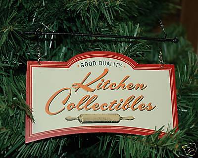 Kitchen, Chef, Cook Sign Christmas Ornament