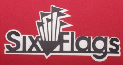 Six Flags Scrapbooking Title Travel Vacation Trip  