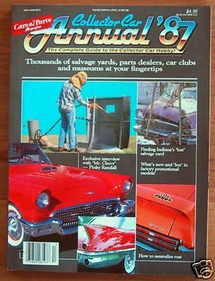 COLLECTOR CAR ANNUAL 1987 by Cars & Parts Magazine  
