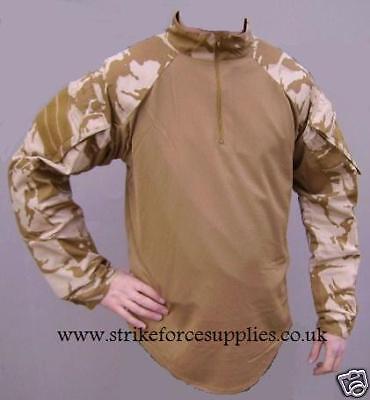 NEW British Army Issue Desert Camo UBACS Under Body Armour Shirt Size MEDIUM