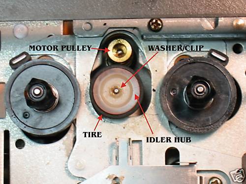 NAKAMICHI Cassette Service, Idler Tire Repair Part Fix  