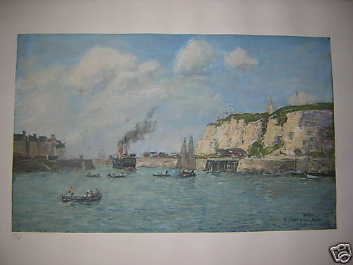 Eugene Boudin Port de Dieppe / French Trouville  