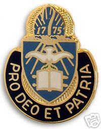 ARMY CORP CREST   CHAPLAIN PRO DEO ET PATRIA 1 EACH  