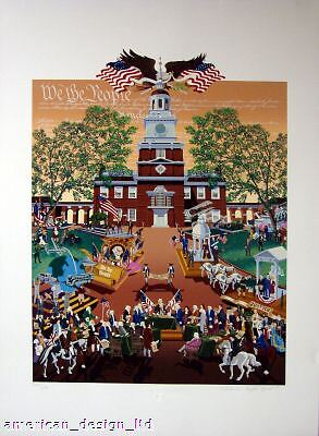 Melanie Taylor Kent We The People Thanksgiving Hand Signed Limited