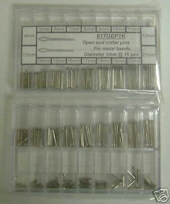 180 pc Cotter Pins Assortment for Watch Band 1.0 mm  