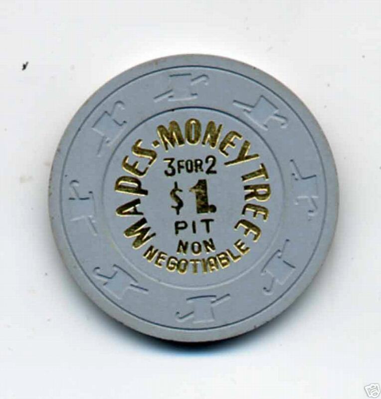 Old Mapes Money Tree 1 Dollar Poker Chip  