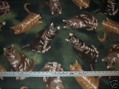 Fleece Fabric~ Cats, Cats & More Cats  