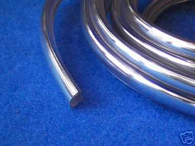 CLASSIC MINI FRONT OR REAR CHROME WINDSCREEN INFILLER STRIP