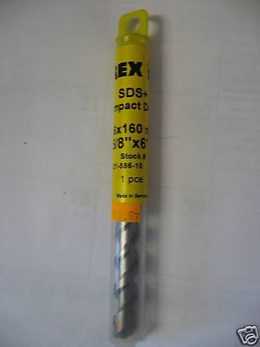 New REX SDS Plus Impact Drill Bit 5/8 x 6 16 x 160mm  