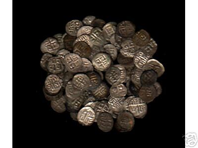 NEPAL 17 - 18 CENTURY *SILVER* DAM LIGHTEST ANCIENT COINS ANTIQUES LOT OF 10 PCS