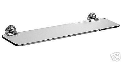 JADO Colonial 24 Bathroom Glass Shelf  Polished Chrome  