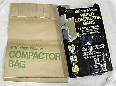 CTB121 12 Paper Trash Compactor Square Bags 9x17x16