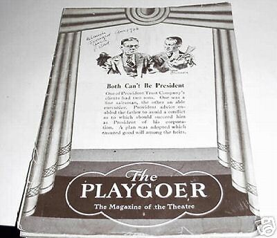 Vintage Playgoer Magazine Sam Shubert Theatre 1930  