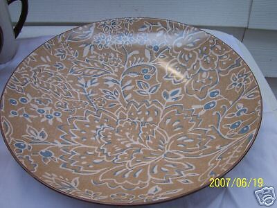 Pfaltzgraff Nautica Bali Floral Linen Centerpiece Bowl  