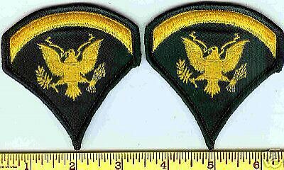 US ARMY SPECIALIST 5 STRIPES/CHEVRONS (LG ) PAIR ME  