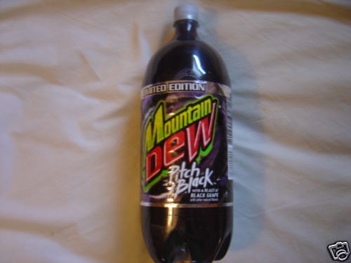 Rare Original Limited 2 Liter Pitch Black Mountain Dew by Pepsi from 