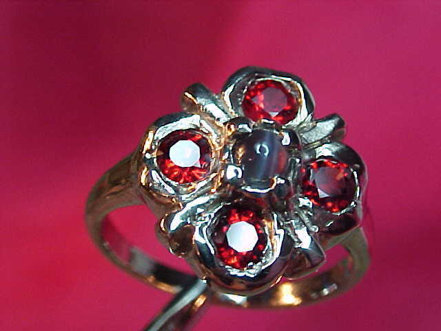 Rare Exciting Russian ALEXANDRITE RUBY 14kt Ring  