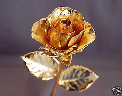 Real Roses Preserved Dipped in 24KT Gold