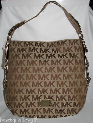 MICHAEL KORS BIG VALLEY BRONZE GOLD LARGE SHOULDER NWT  