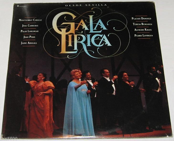 Gala Lirica Placido Domingo Jose Carreras 2LP SEALED