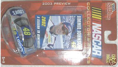 Jimmie Johnson LOWES CHASE THE RACE 2002 Rookie Stripe  