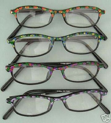 ZiZi 4 PR Reading Glasses $52val Hndpaintd FLOWERS 1.25  