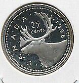 1996 Canada Quarter 25 CENT COIN Straight from Proof Set