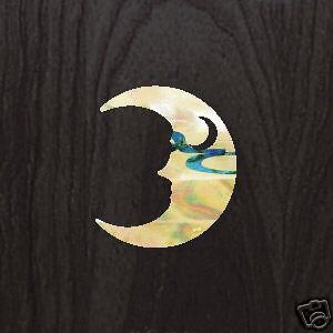 Crescent Moon WS Inlay Sticker Decal Guitar Bass