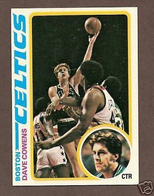 1978/79 TOPPS #40 DAVE COWENS   BOSTON CELTICS   HOF  