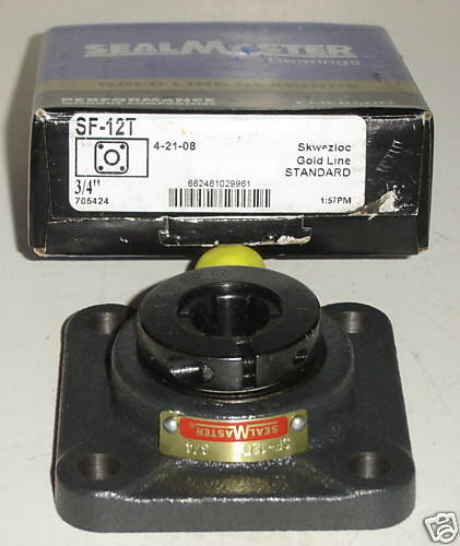 Sealmaster SF 12T SF12T 4 Bolt Flange Bearing  