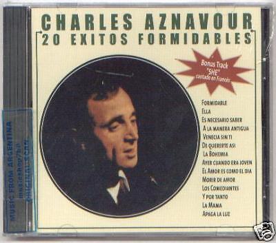 Charles Aznavour 20 Exitos Formidables CD Grandes Hits