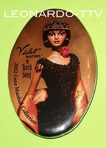 GENE DOLL Promo Button TOY FAIR 2002 ~ Violet Waters  