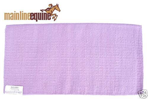 Mayatex Wool Saddle Blanket Horse Show Pad Lavender Ice  