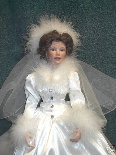 Ashton Drake~Winter Romance Bride~Sandra Bilotto,COA  