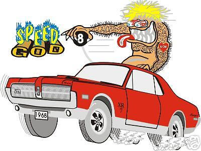 Rat Fink Ed Roth 68 Cougar XR7 T Shirt  