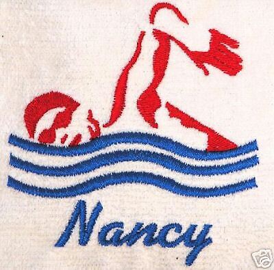 Swim towel swimming towel, personalized, embroidererd  