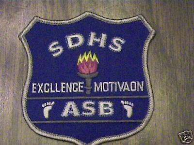 SDHS PATCH,EXCLLENCE MOTIVATION,ASB VINTAGE PATCH,  