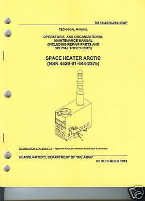 Arctic Space Heater, Repair Parts  