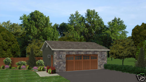 26 x 24 2 car garage plans blueprints plan #0915  