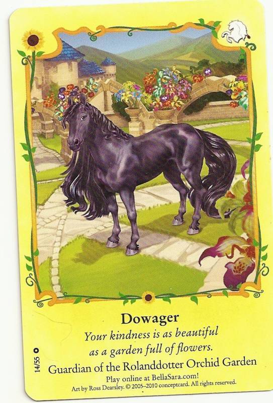 BELLA SARA SUNFLOWERS NON FOIL CARD#14/55 DOWAGER  