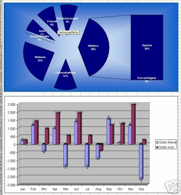 Haushaltsbuch und Finanzplanung – MS Excel mit Rechnung – einfache Bedienung