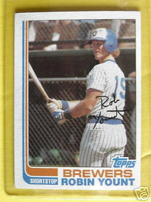 1982 TOPPS Robin Yount Brewers Shortstop Card #435 MINT  