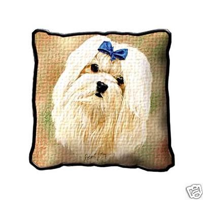 17 Large MALTESE Dog Pillow Cushion Tapestry  