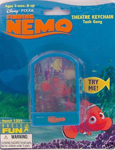 FINDING NEMO THEATRE KEYCHAIN Disney Keyring Basic Fun 014397012218 